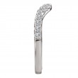 Curved Diamond Wedding Band