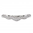 Diamond Curved Wedding Band