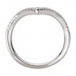 Curved Diamond Wedding Band