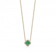 Emerald and Diamond Pendant