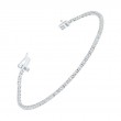 Lab Grown 14Kt White Gold Diamond 5Ctw Bracelet