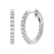 Lab Grown 14Kt White Gold Diamond 1/2Ctw Earring