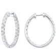Lab Grown 14Kt White Gold Diamond 3Ctw Earring