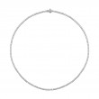 Lab Grown 14Kt White Gold Diamond 5Ctw Necklace