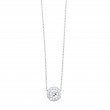 Lab Grown 14Kt White Gold Diamond 3/4Ctw Necklace