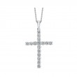 Lab Grown 14Kt White Gold Diamond 1/2Ctw Pendant