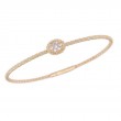 .25Ctw Diamond Flex Bangle 14K Yellow Gold