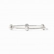 Julie Vos Silver Pearl Milano Luxe Bangle