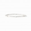 Julie Vos Silver Pearl Crescent Stone Bangle