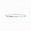 Julie Vos Silver Turquoise Crescent Stone Bangle