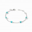 Julie Vos Silver Hydra Turquoise Delicate Bracelet
