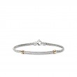 JH Essential Pave Bracelet, Gold, Sterling Silver, Diamonds, 2.5MM