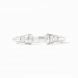 Julie Vos Silver Cannes CZ Demi Cuff