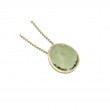 Green Amethyst Shade Pend Sterling/18Ky Verm