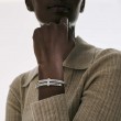 Spear Flex Cuff Silver Gold Diamonds