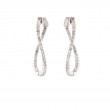 1.88Cttw Diamond Twisted In-Out Hoops 14K White Gold