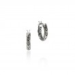 Silver Chain Hoops 14Mm
