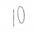 Silver 50Mm Hoops