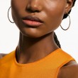 Silver 50Mm Hoops