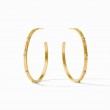 Julie Vos CZ Crescent Hoops
