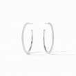 Julie Vos Silver CZ Windsor Hoops