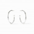 Julie Vos Silver Bamboo Hoops