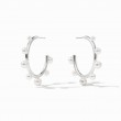 Julie Vos Silver Pearl Hydra Hoops