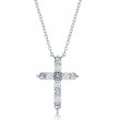 March CZ Silver Cross Pendant