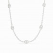 Julie Vos Silver Laguna Station Necklace