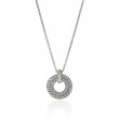 .21Ct Diamonds Silver Icon Pendant 16-18