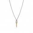 Silver/14Ky Knot Chain