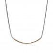 Silver/14Kyg Bar Necklace
