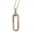 14K Yellow Gold Diamond Pendant