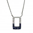 14K White Gold Mini Diamond Pendant