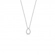 14K White Gold Diamond Pendant