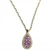 14K Yellow Gold Diamond Pendant