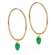 Green Onyx Dangles 2.5