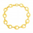 Gold Plated Oval Link Bracelet 7.25