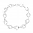 Sterling Silver Polished Oval Link Bracelet