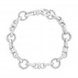 Sterling Infinity Link Bracelet 7