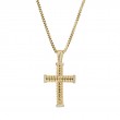Braided Cross with Simulated Diamond Ends