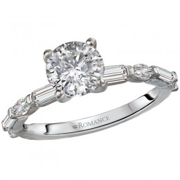 Diamond Semi-Mound Engagement Ring