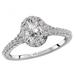 Semi Mount Halo Diamond Ring