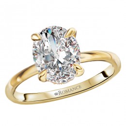 Diamond Semi-Mount Hidden Halo Engagement Ring