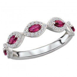 Diamond and Gemstone Fashion Ring