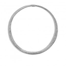 Classic Chain 8.5MM Graduated Necklace in Silver