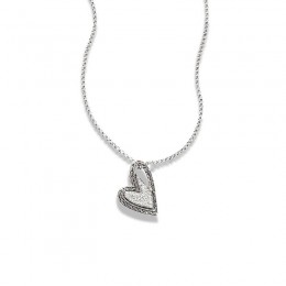 Classic Chain Manah Silver Diamond Pave Necklace