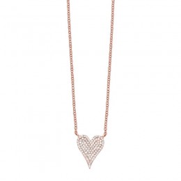 10KT Pink Gold & Diamond Stunning Neckwear Pendant  - 1/5 ctw