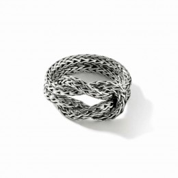 Manah Love Knot Silver Ring