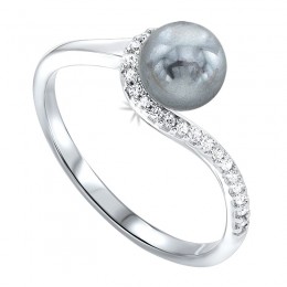 Silver (SLV 995) Diamond Sparkle Fashion Ring   - 1/10 ctw